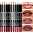 12 pcs Long-Lasting Lipstick Set with Professional Lip Liner Pencil and Matte Lip Gloss for Women Valentine's Day Gifts