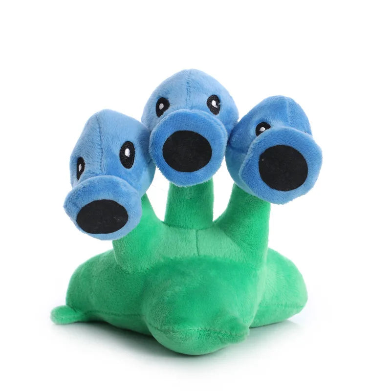 18cm Plants vs Zombies Peashooter Plush Toy Doll Cute Snow Pea Threepeater Plush Soft Stuffed Toys Gifts for Children Kids