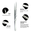 NAGARAKU Stainless Steel Straight Curved Nail Tools Volume Eyelash Accurate Tweezers Nippers Pointed Clip Set Makeup Tools