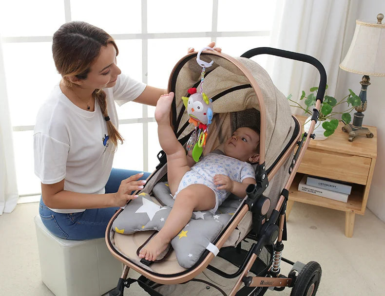 Good Quality Newborn Baby Rattles Plush Stroller Cartoon Animal Toys Baby Mobiles Hanging Bell Educational Baby Toys 0-24 Months