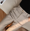 Woolen Pants Women's Harem Pencil Pants 2024 Autumn Winter High Waisted Casual Suit Pants Office Lady Women Trousers