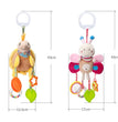 Good Quality Newborn Baby Rattles Plush Stroller Cartoon Animal Toys Baby Mobiles Hanging Bell Educational Baby Toys 0-24 Months