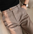 Woolen Pants Women's Harem Pencil Pants 2024 Autumn Winter High Waisted Casual Suit Pants Office Lady Women Trousers