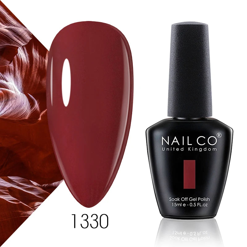 NAILCO 15ml Autumn Brown Colors Series Gel Varnish Coffee Gel Nail Polish Winter Reddish Gellak Design Lacquer Nail Art Manicure