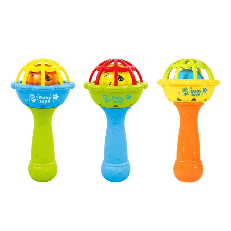 QWZ Baby Rattle Toys Infant Easy Grasp Baby Toy Newborn Gift Baby Sensory Developmental Educational Toys 0-18 Months Babies