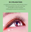 GLAMLASH L/LU/M W Shape Eyelash Extension 3D Premade Volume Fan Lashes W Style YY Lashes Faux Mink Volume Lashes Natural Eyelash