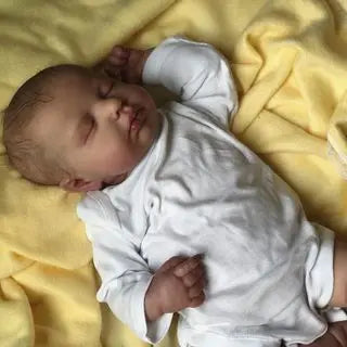 Miaio 50CM Newborn Baby Lifelike Real Soft Touch High Quality Collectible Art Reborn Doll with Hand-Drawing Hair LouLou Doll