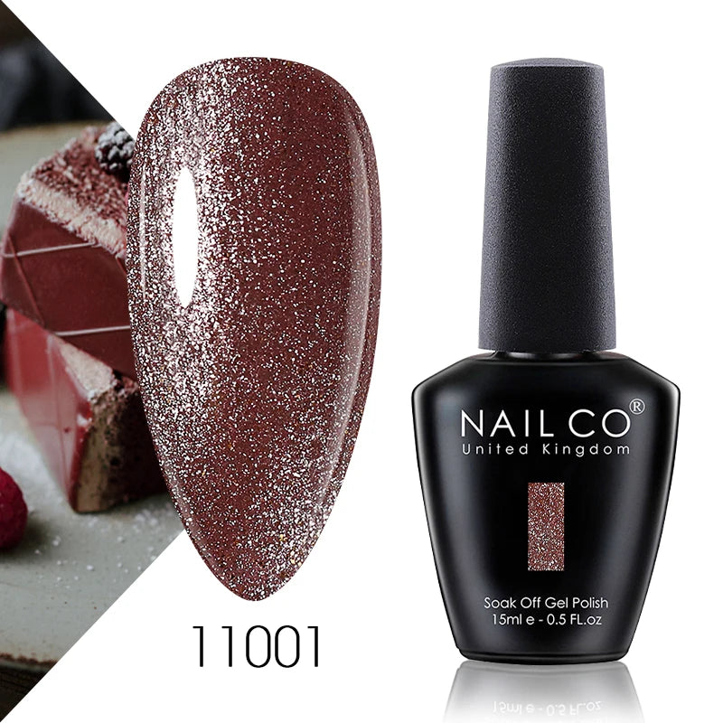 NAILCO 15ml Autumn Brown Colors Series Gel Varnish Coffee Gel Nail Polish Winter Reddish Gellak Design Lacquer Nail Art Manicure