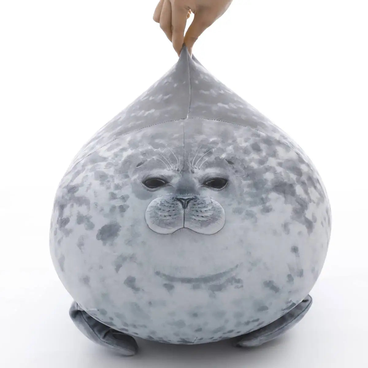 Angry Blob Seal Pillow Chubby 3D Novelty Sea Lion Doll Plush Stuffed Toy Baby Sleeping Throw Pillow Gifts for Kids Girls