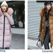 Winter coats women down jackets 2024 long slim solid color coat female Jackets outerwears woman parkas clothes zip fur collar