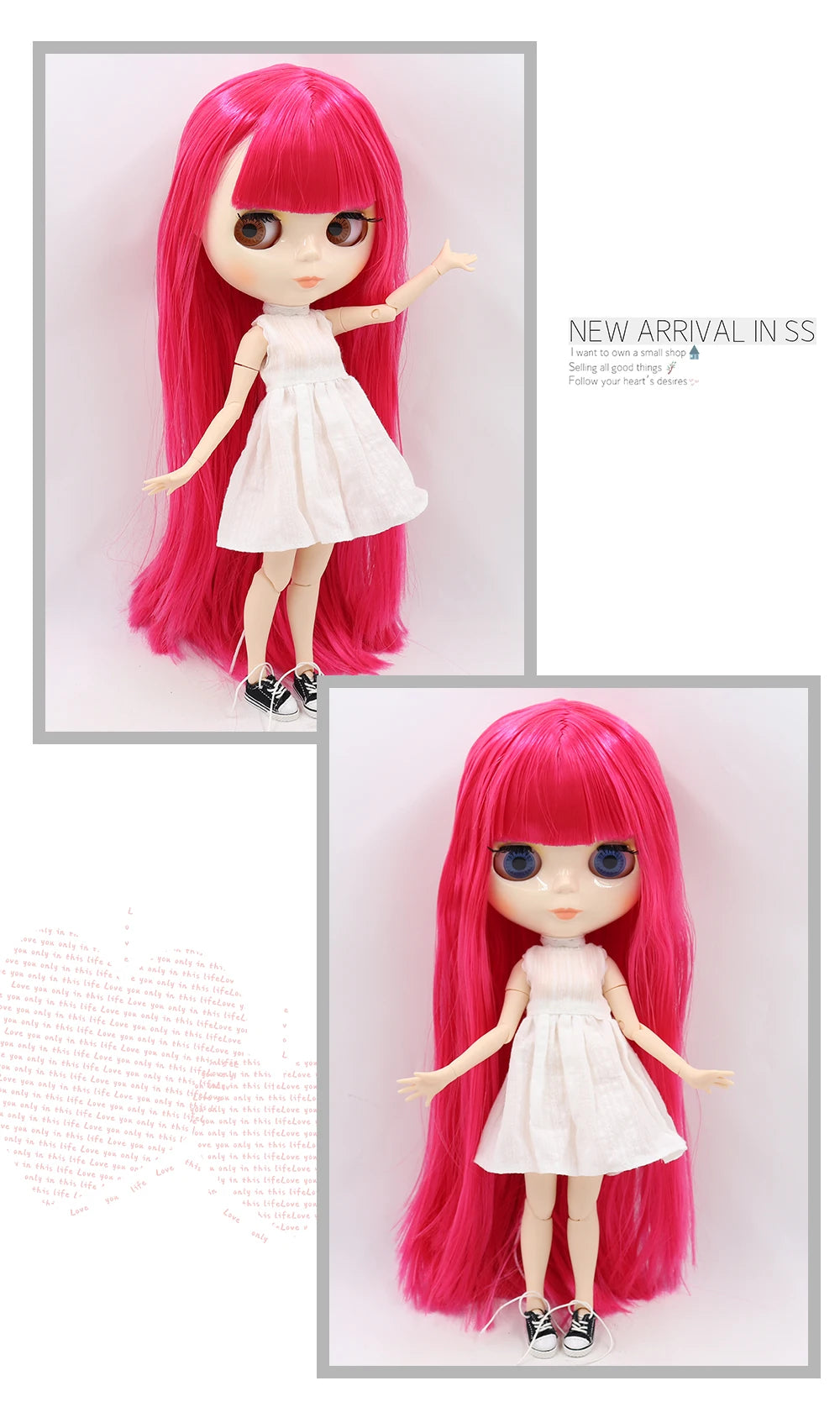 ICY DBS blyth doll 1/6 bjd toy joint body white skin shiny & matte face 30cm on sale special price toy gift anime doll