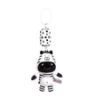 Newborn Bells Soft Plush Rattle Toy Crib Hanging Bell Car Seat Travel Stroller Black And White Wind Chime Educational Toy Gift