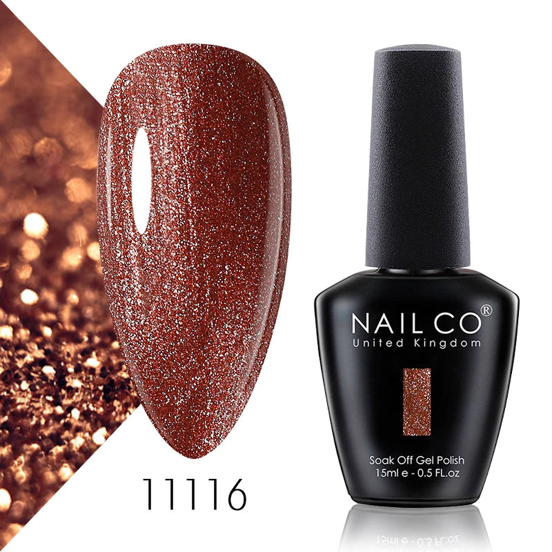 NAILCO 15ml Autumn Brown Colors Series Gel Varnish Coffee Gel Nail Polish Winter Reddish Gellak Design Lacquer Nail Art Manicure