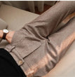 Woolen Pants Women's Harem Pencil Pants 2024 Autumn Winter High Waisted Casual Suit Pants Office Lady Women Trousers