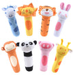 QWZ Hot Cute Baby Rattle Toys Rabbit Plush Baby Cartoon Bed Toys for Newborn 0-24 Months Educational Toy Sheep Bear Hand Bells