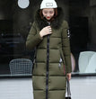 Winter coats women down jackets 2024 long slim solid color coat female Jackets outerwears woman parkas clothes zip fur collar