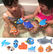 HOT Lovely Baby Bath Toys Water Spraying Squeeze Sounding Debbling Toys Kids Float Water Tub Rubber Bathroom Play Animals