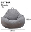 Large Small Lazy Sofas Cover Chairs Without Filler Linen Cloth Lounger Seat Bean Bag Pouf Puff Couch Tatami Living Room