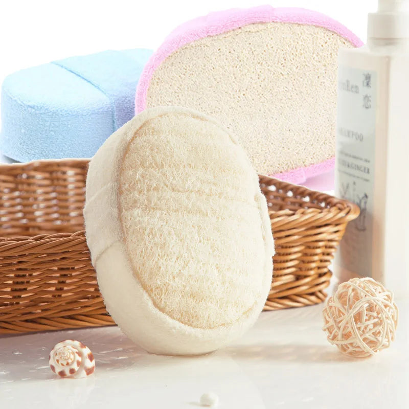 Loofah Bath Sponge Shower Body Cleaning Glove Tool Scrubber Ponge Brush Pad Horniness Remover Bathroom Supplies Random Color