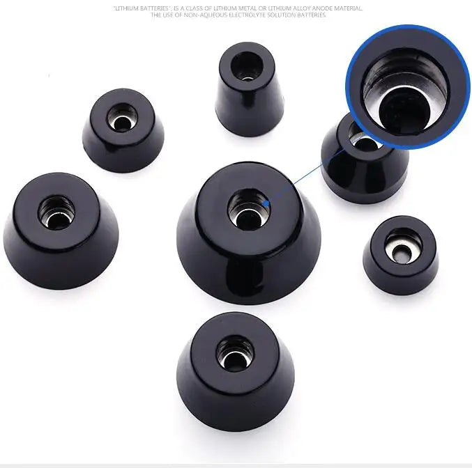 8pcs Foot Pad Full Rubber Tips Table Box Speaker Furniture Leg Shock Stand Absorber Non-slip With Gasket