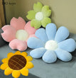 35/45cm Stuffed Six Petal Flower Cushion Girly Room Decor Sunflower Pillow Bay Window Pink Flower Sit Bedroom Seat Pillow