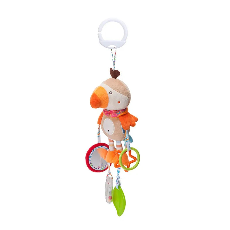 Good Quality Newborn Baby Rattles Plush Stroller Cartoon Animal Toys Baby Mobiles Hanging Bell Educational Baby Toys 0-24 Months