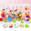 Good Quality Newborn Baby Rattles Plush Stroller Cartoon Animal Toys Baby Mobiles Hanging Bell Educational Baby Toys 0-24 Months