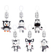 Newborn Bells Soft Plush Rattle Toy Crib Hanging Bell Car Seat Travel Stroller Black And White Wind Chime Educational Toy Gift