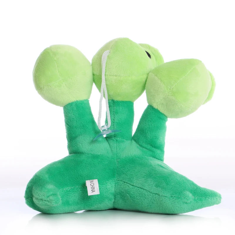 18cm Plants vs Zombies Peashooter Plush Toy Doll Cute Snow Pea Threepeater Plush Soft Stuffed Toys Gifts for Children Kids