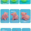 10 Pcs/Set Baby Cute Animals Bath Toy Swimming Water Toys Soft Rubber Float Squeeze Sound Kids Wash Play Funny Gift