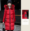 Winter coats women down jackets 2024 long slim solid color coat female Jackets outerwears woman parkas clothes zip fur collar