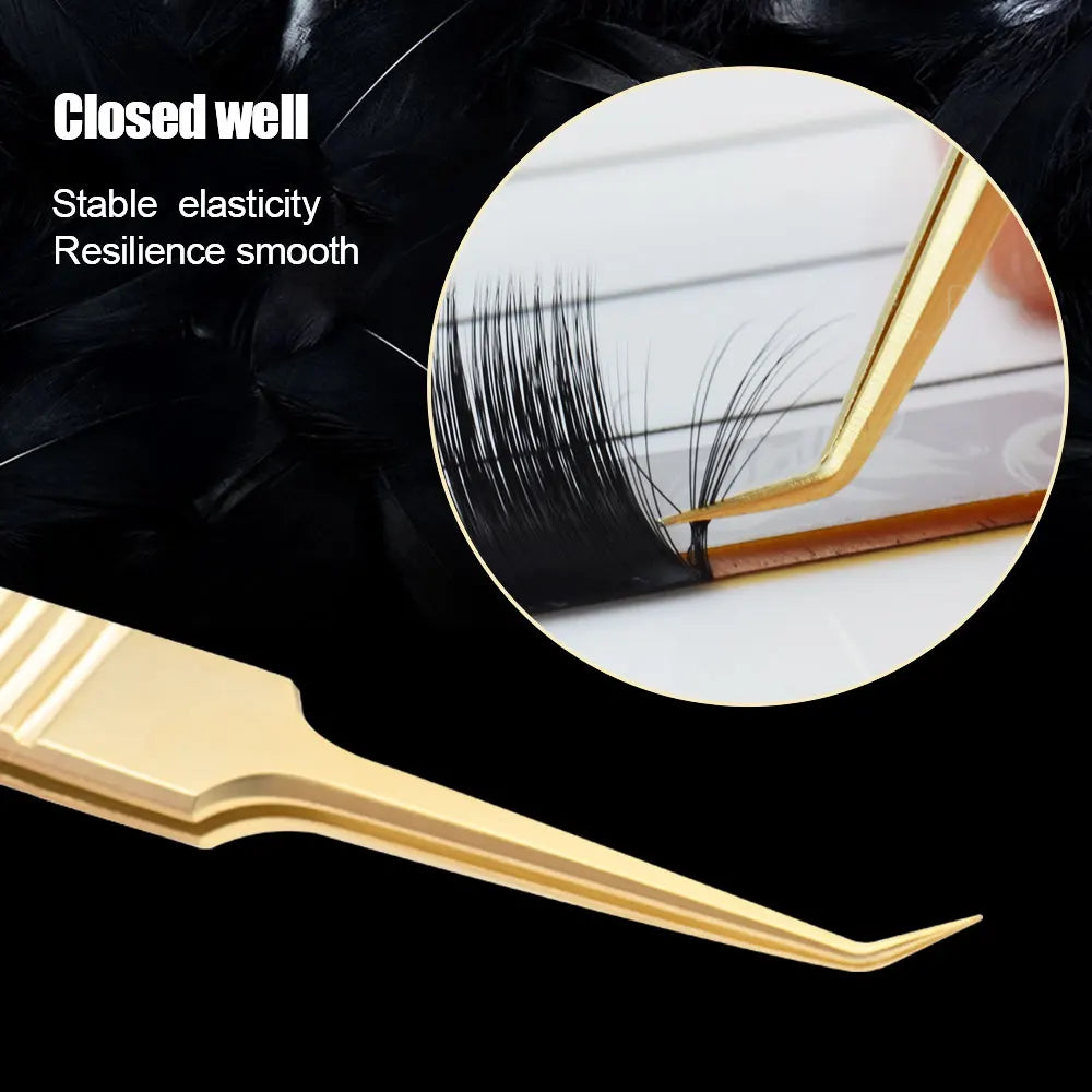 NAGARAKU Eyelash Extension Tweezers Makeup Stainless Steel Eyelash 3D accurate Clip