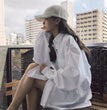 Zadily 2023 Spring Minimalist Chic Oversize Women's White Basic Shirt Long Sleeve Button Up Loose Woman Tunic Blouse Clothing