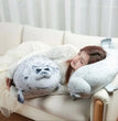 Angry Blob Seal Pillow Chubby 3D Novelty Sea Lion Doll Plush Stuffed Toy Baby Sleeping Throw Pillow Gifts for Kids Girls