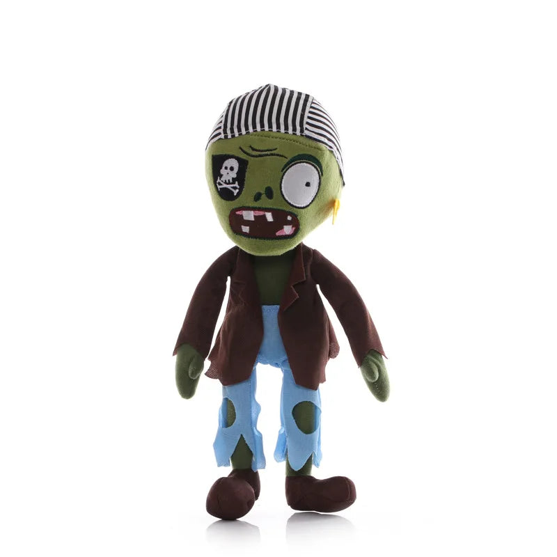 1pcs 30cm Plants vs Zombies Plush Toys PVZ Zombies Gargantuar Hats Pirate Zombies Plush Soft Stuffed Toys for Children Kids Gift