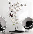 12Pcs/lot 3D Butterfly Mirror Wall Sticker Decal Wall Art Removable Wedding Decoration Kids Room Decoration Sticker