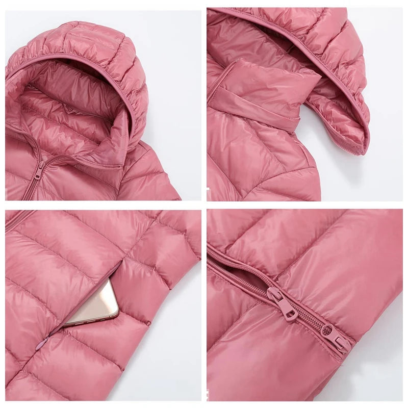 NewBang 5XL 4XL Hat Detachable Thick Long Down Jacket Women Winter Ultra Light Down Jacket Women With Hooded Down Coat Female