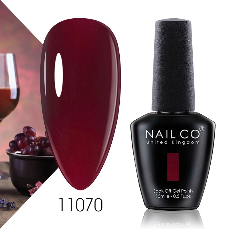 NAILCO 15ml Autumn Brown Colors Series Gel Varnish Coffee Gel Nail Polish Winter Reddish Gellak Design Lacquer Nail Art Manicure