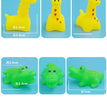 10 Pcs/Set Baby Cute Animals Bath Toy Swimming Water Toys Soft Rubber Float Squeeze Sound Kids Wash Play Funny Gift