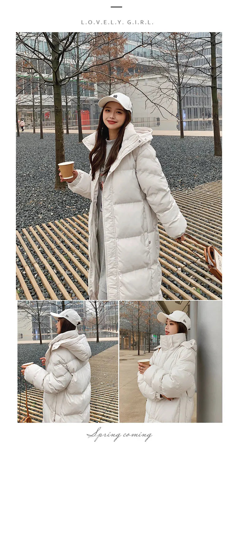 Down jacket women Korean loose winter thick coat mid-length 2024 new winter clothing winter jacket women