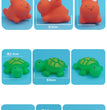 10 Pcs/Set Baby Cute Animals Bath Toy Swimming Water Toys Soft Rubber Float Squeeze Sound Kids Wash Play Funny Gift