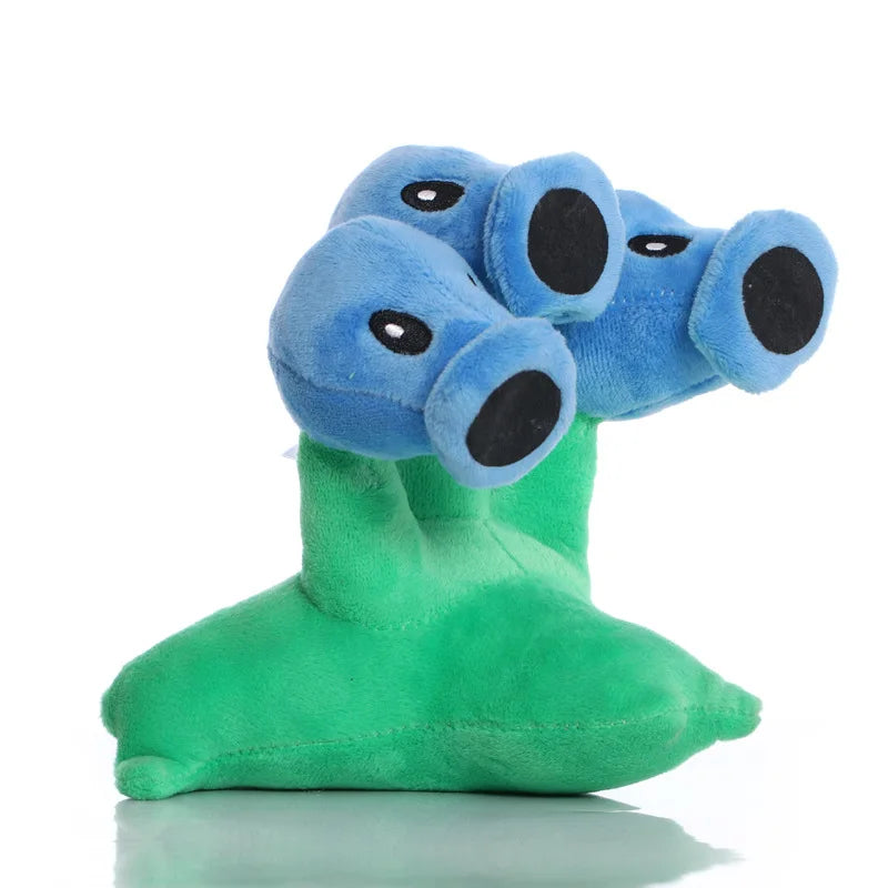 18cm Plants vs Zombies Peashooter Plush Toy Doll Cute Snow Pea Threepeater Plush Soft Stuffed Toys Gifts for Children Kids