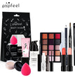 POPFEEL Makeup Full Kit Female Make Up Set Eye Shadow Eyeshadow Palette Lip Gloss Mascara Eyeliner Brushes Bag Make-up for Women