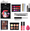 POPFEEL Makeup Full Kit Female Make Up Set Eye Shadow Eyeshadow Palette Lip Gloss Mascara Eyeliner Brushes Bag Make-up for Women