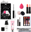 POPFEEL Makeup Full Kit Female Make Up Set Eye Shadow Eyeshadow Palette Lip Gloss Mascara Eyeliner Brushes Bag Make-up for Women