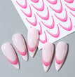 6pcs French Manicure Sticker Gradient Stripe Lines Sliders For Nails Ombre Designs Self-Adhesive Nail Art Decals DIY Decoration