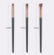 3 Pcs edge eyeliner brush oblique head eyebrow brush outline eyeliner brush ultra-thin eyeshadow brush makeup tools