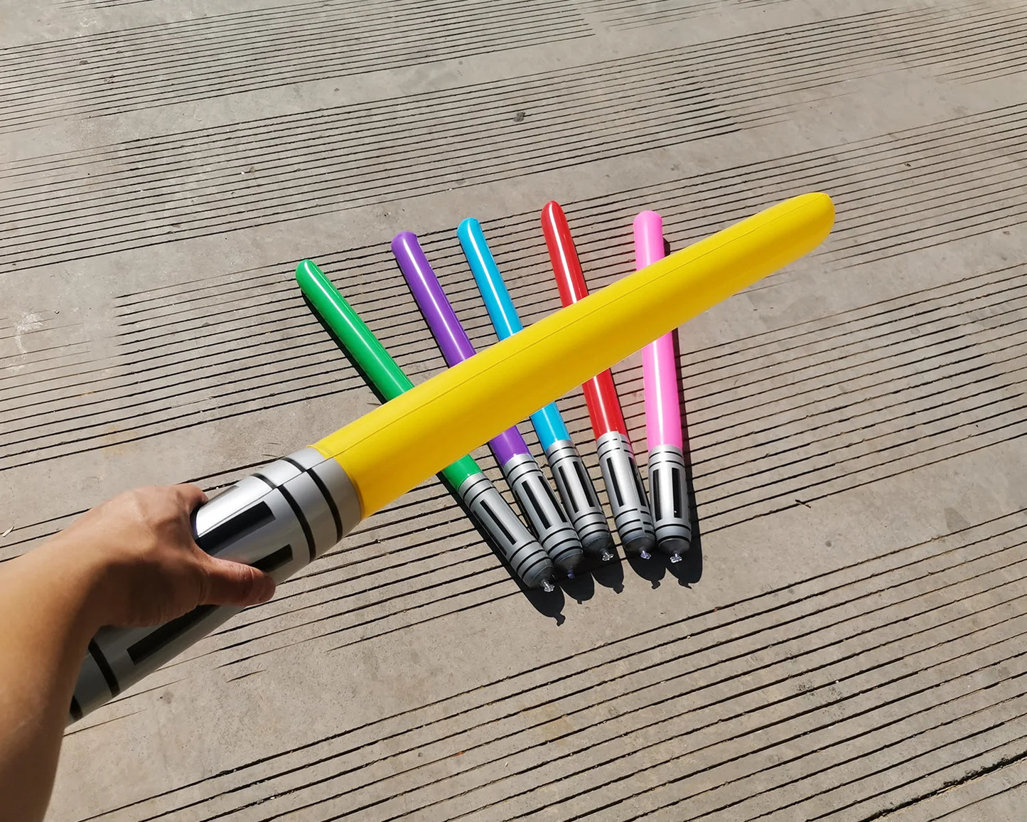 New Kids Inflatable Lightsaber  Laser Sword Toy 100cm Inflatable Stick Pvc Inflatable Sword for Children Gift