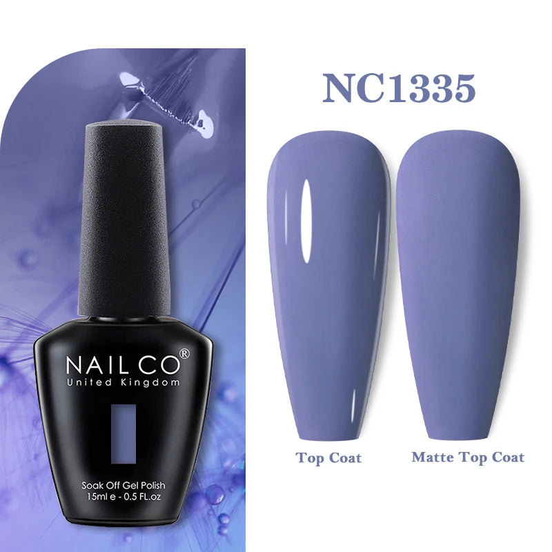 NAILCO 15ml Nail Gel Polish Vernis Semi Permanent UV Varnish Nails Art Manicure Design TOP BASE Hybrid Nail Supplies Nail Glue