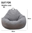 Large Small Lazy Sofas Cover Chairs Without Filler Linen Cloth Lounger Seat Bean Bag Pouf Puff Couch Tatami Living Room